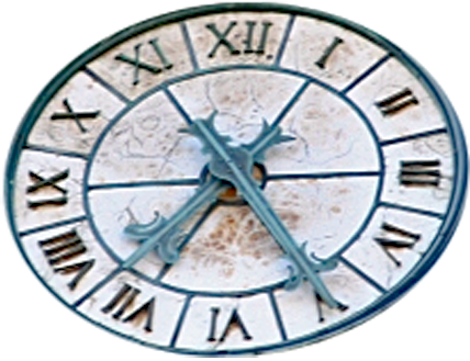 Subtractive roman numeral IV on the dial of a public clock in San Sebasti�n, c.1740.