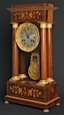 Intarsia portico clock