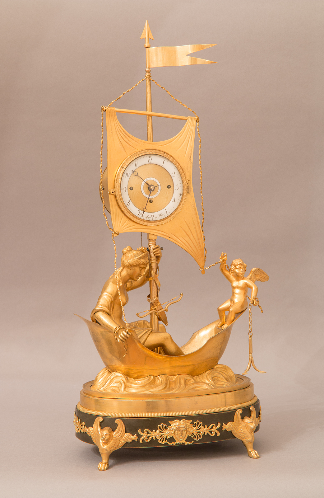 Empire mantel clock by Franz Mayer, c. 1806.