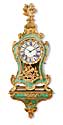 GUILLAUME GILLE PARIS. A Louis XV corne-verte cartel clock, c. 1740. Height: 111 cm. 