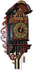 HERMAN TER SWAEK GOOR NETHERLANDS. East-Netherlands stoelklok, dated 1755. Height: 60 cm.