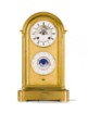 Antique gilt-bronze mantel regulator with perpetual calender and coupe perdu escapement, Pointeaux a Paris, third quarter 19th century.