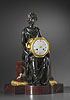 A very fine Empire mantle clock
