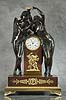 A beautiful Empire marble figural clock