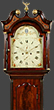 JAMES GRAY, EDINBURGH. A WELL PROPORTIONED MAHOGANY LONGCASE CLOCK HAVING GOOD ORIGINAL PATINATION AND A WELL EXECUTED PAINTED DIAL BY HIPKISS & HARROLD.