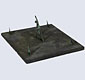 19th C slate sundial with five gnomons