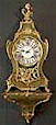 French wall clock (or cartel) from the Louis XV period. Martin vernish and guilded bronzes. Signed by: L. FRANCOIS A METZ