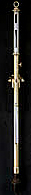 Good  brass-cased ‘Kew-Pattern’ marine Stick Barometer – No. 2428 on original gimbals.
