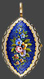 Gold and Enamel Verge Pendant Watch