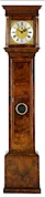 A well figured walnut longcase clock of pleasant colour. Made circa 1700