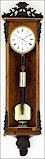 An elegant rosewood Vienna Regulator. Made circa 1850.