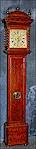 An English longcase clock, signed Tho. Johnson Ratcliff Cross.
